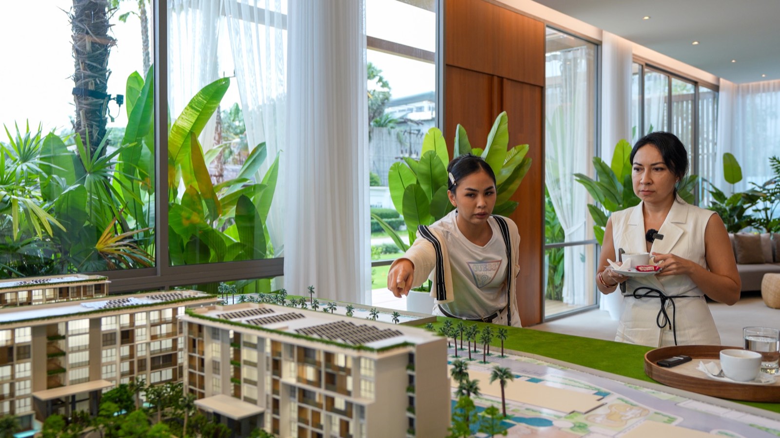 The team reviewing a new property development in Phuket